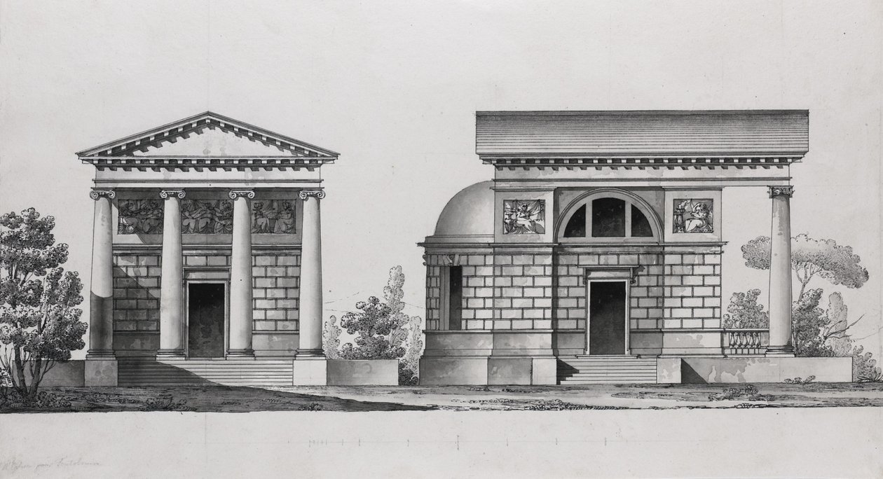 Tutomlin Ailesi için Kilise Tasarımı by Giacomo Antonio Domenico Quarenghi