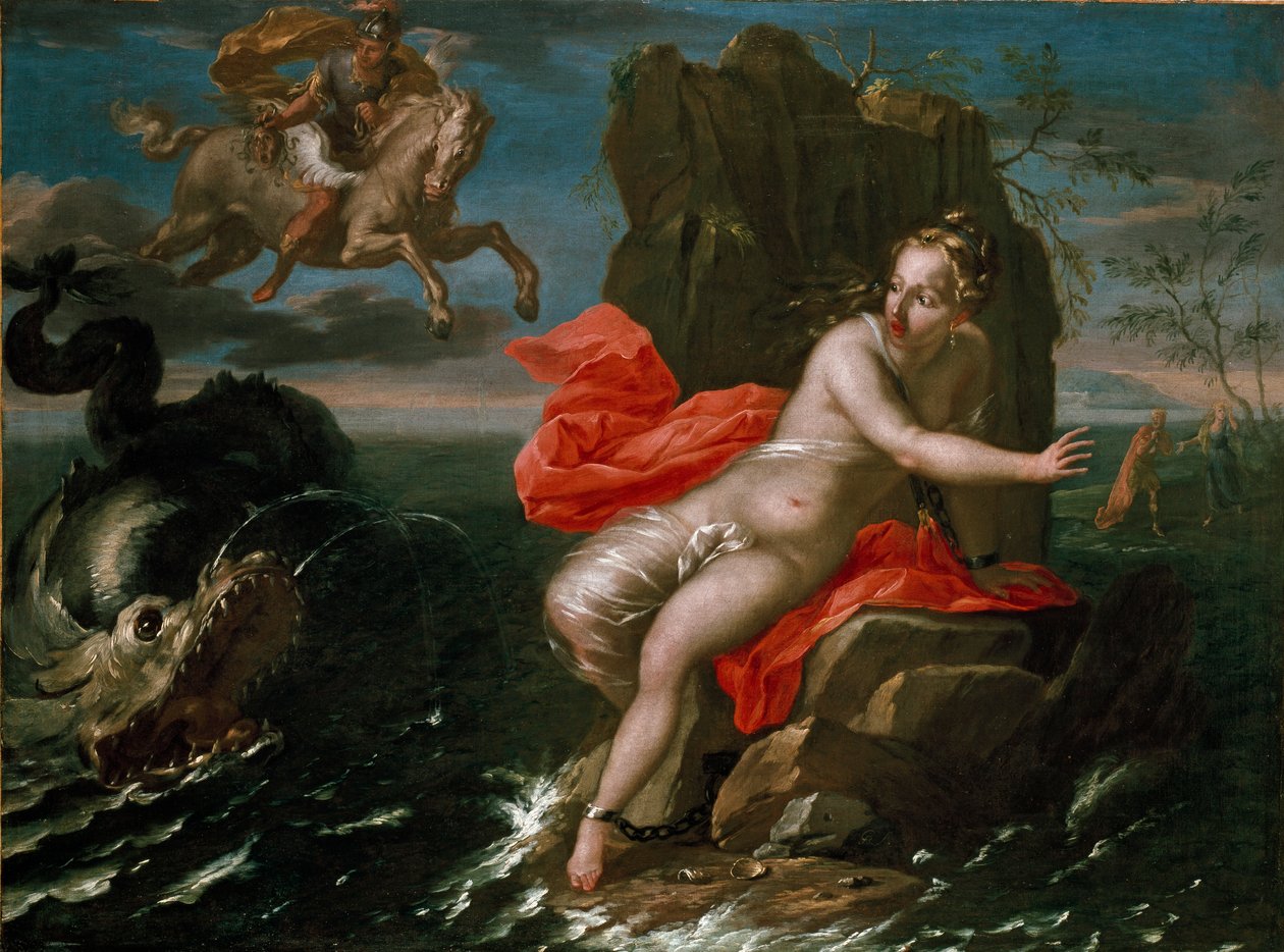 Perseus ve Andromeda, 17.-18. yüzyıl by Giacomo Bolognini
