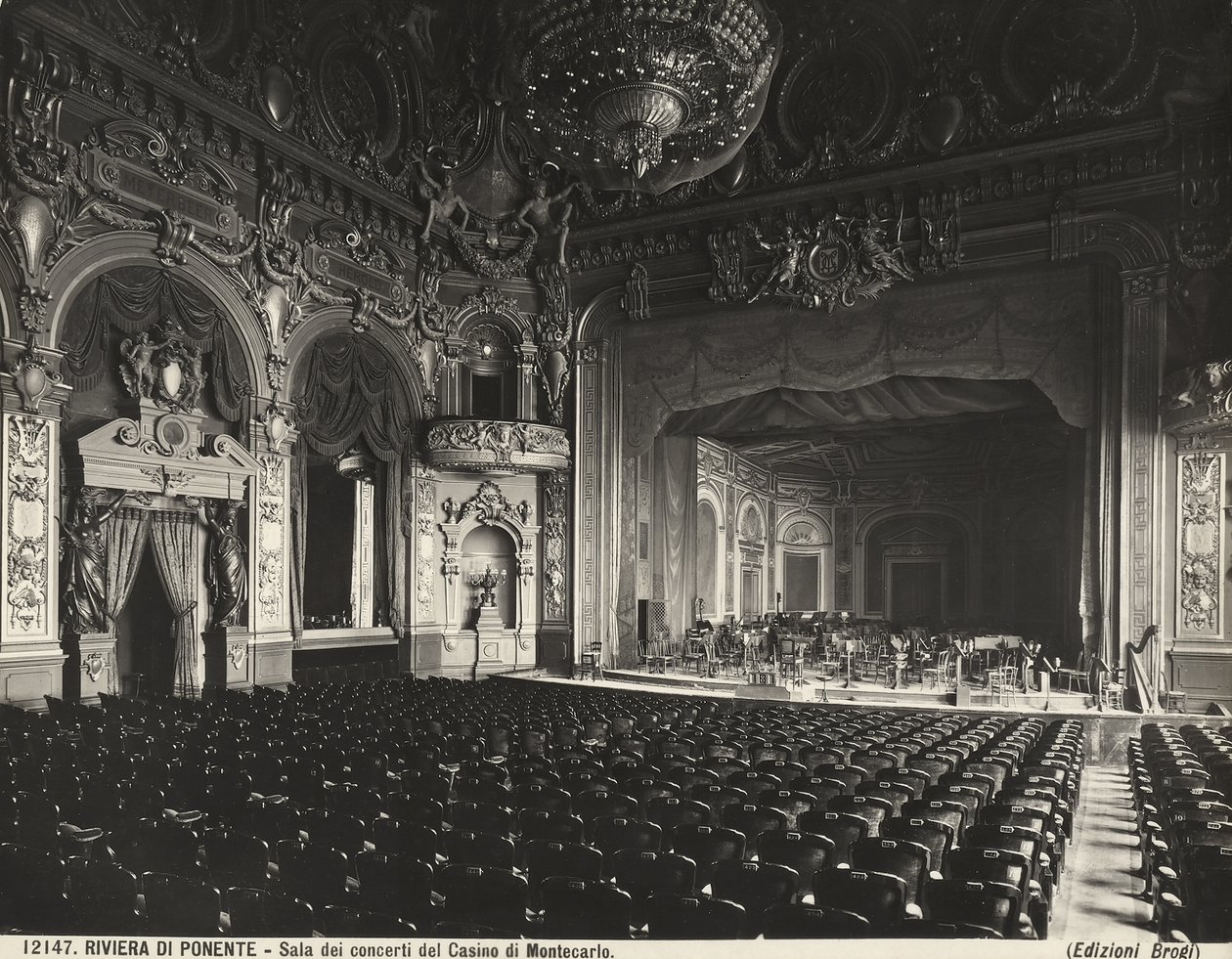 Konser Salonu, Montecarlo Casino, Monako by Giacomo Brogi