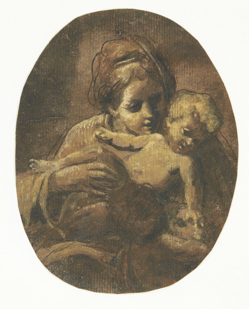 bebekle madonna by Giacomo Cavedone