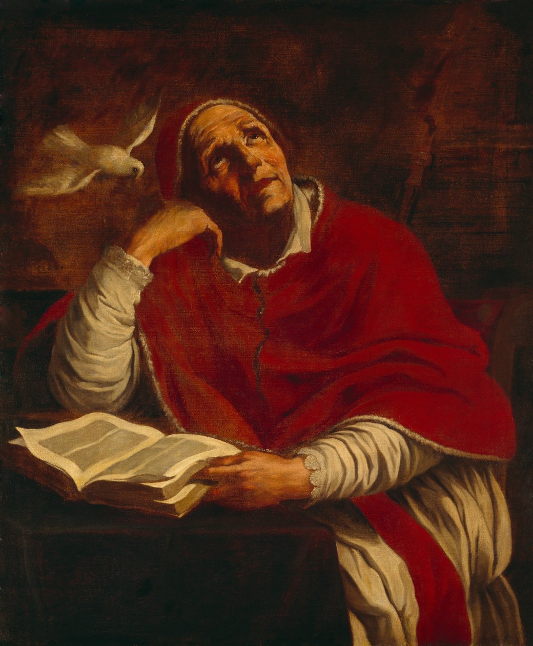 Aziz Gregory (tuval üzerine yağlıboya) by Giacomo Cavedone
