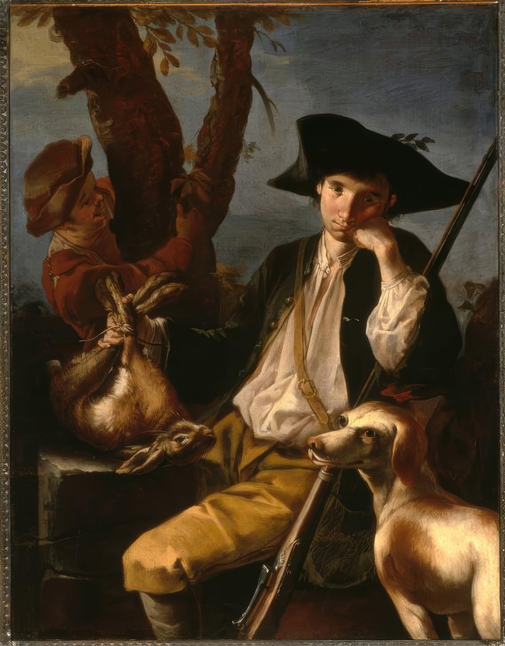 G.F.Cipper, Il Todeschini adında, Dinlenme Avcısı / Resim by Giacomo Francesco Cipper