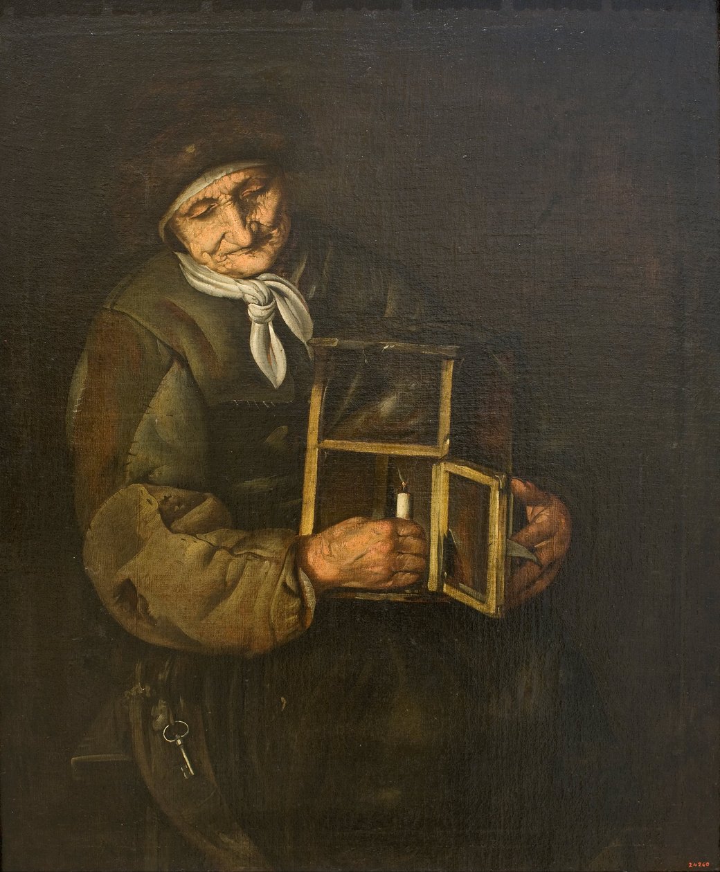 Lambalı Yaşlı Kadın by Giacomo Francesco Cipper