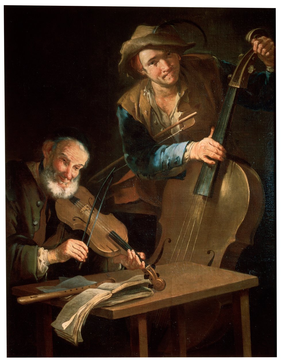 Müzisyenler, 17. yüzyılın sonu veya 18. yüzyılın by Giacomo Francesco Cipper