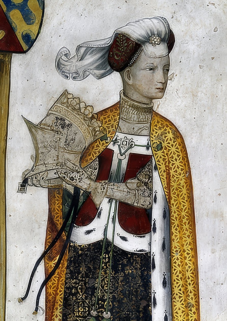 Saluzzo Markisinin ve eşlerinin tarihi ve mitolojik kahramanlar ve kadın kahramanlar olarak tasviri. Detay: Tommaso II