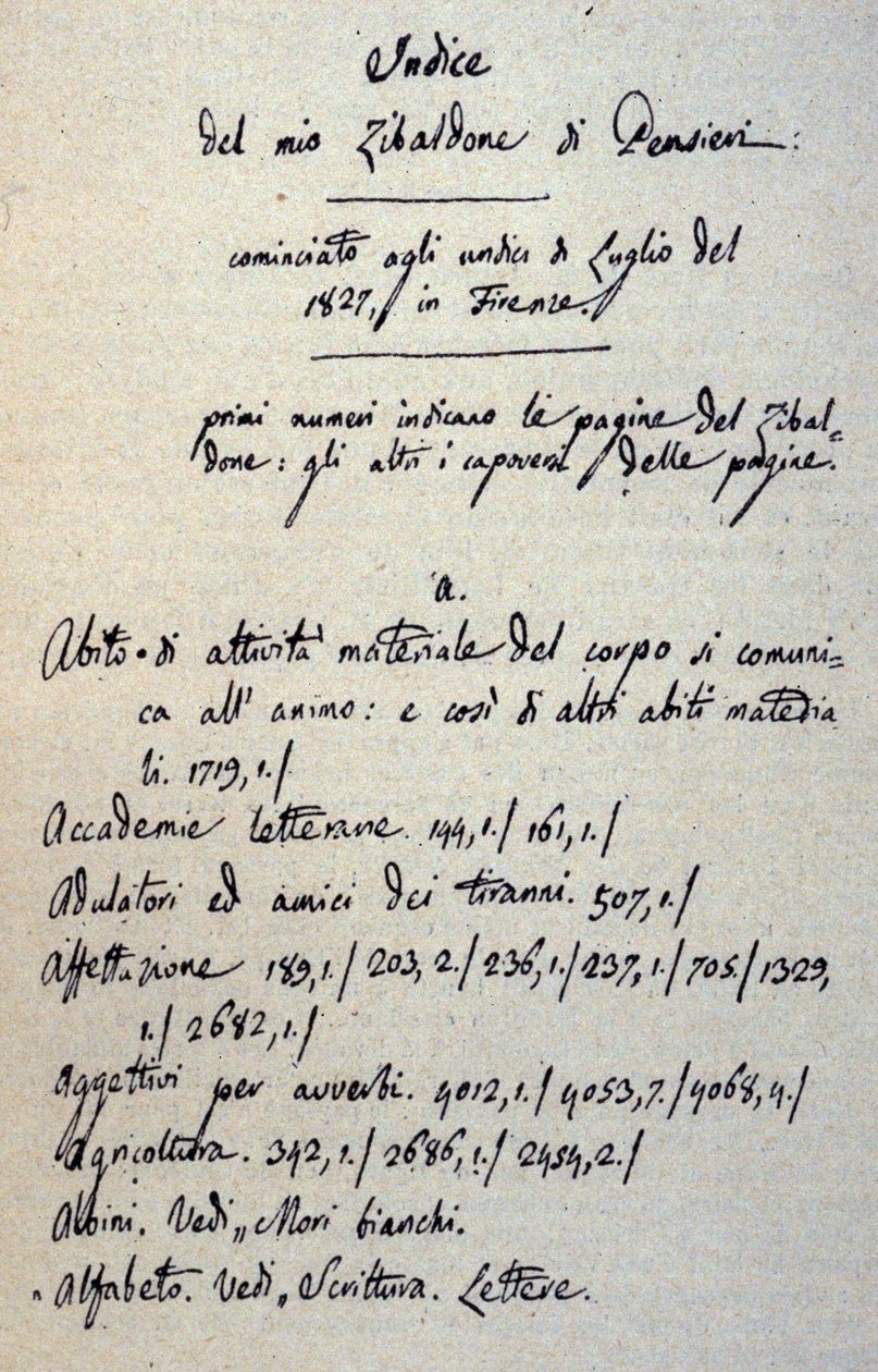 Giacomo Leopardi