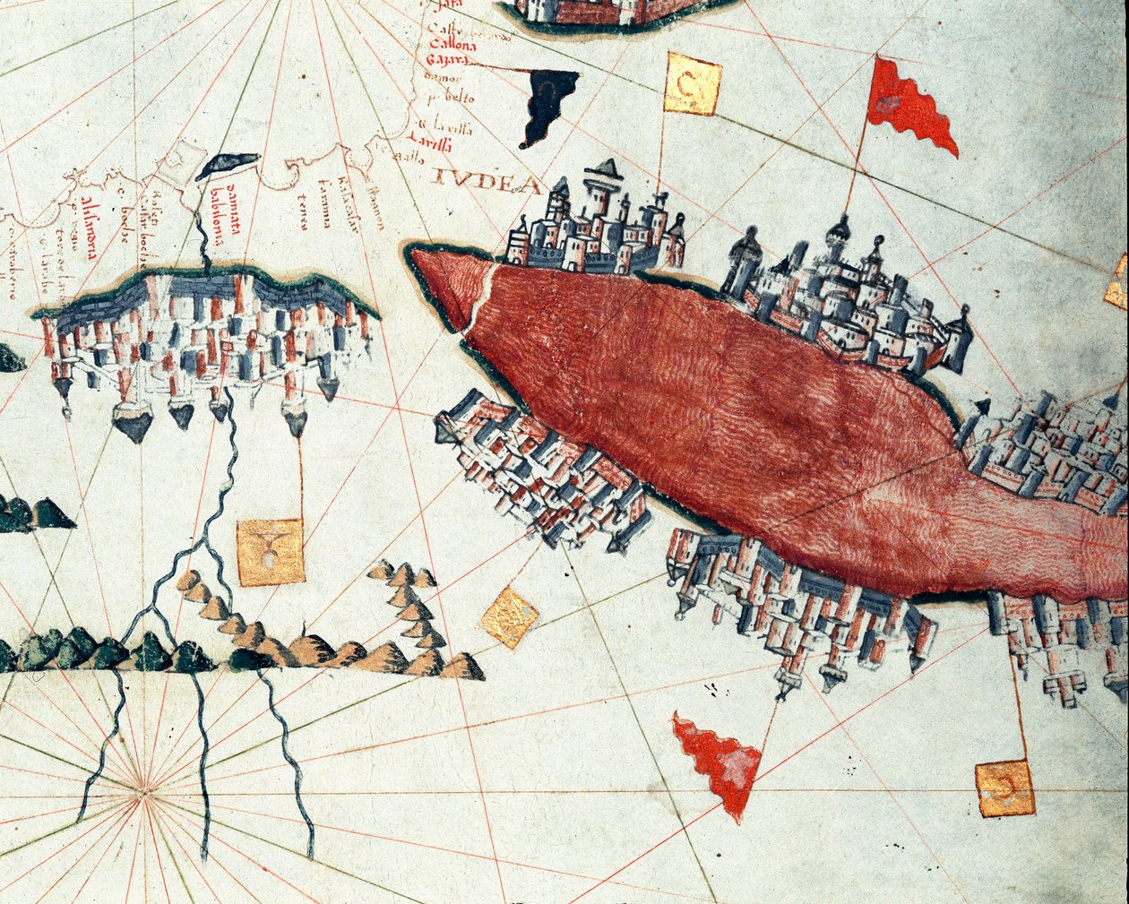 Kızıldeniz ve Süveyş Kanalı (Portekizce) by Giacomo Maggiolo
