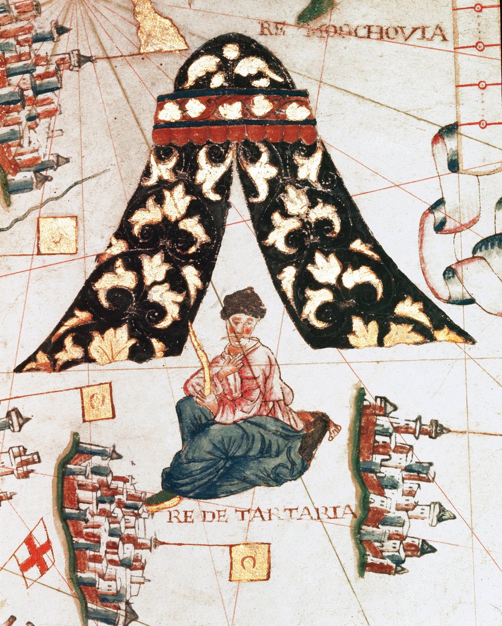 Tatarların kralı (Minyatür, c.1563) by Giacomo Maggiolo