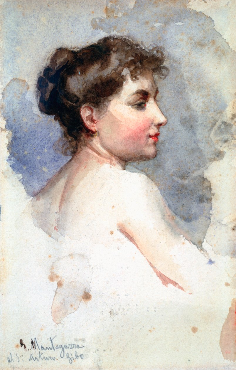 Bir Kadının Portresi, c1873-1920 by Giacomo Mantegazza