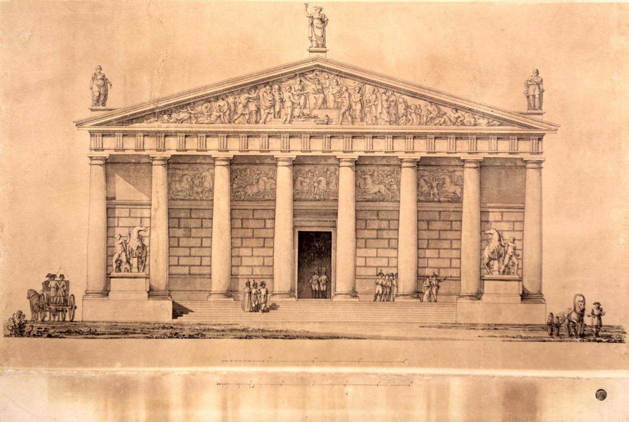 İmparatorluk Muhafızlarının Binicilik Okulu, St. Petersburg by Giacomo Antonio Domenico Quarenghi
