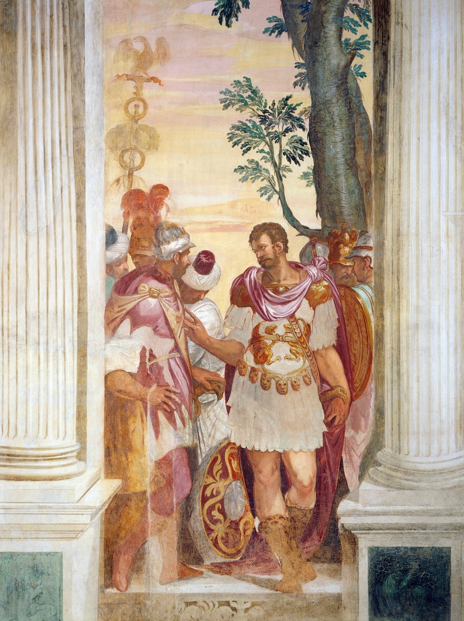 Masinissa beklenmedik bir şekilde gelir by Giambattista Zelotti