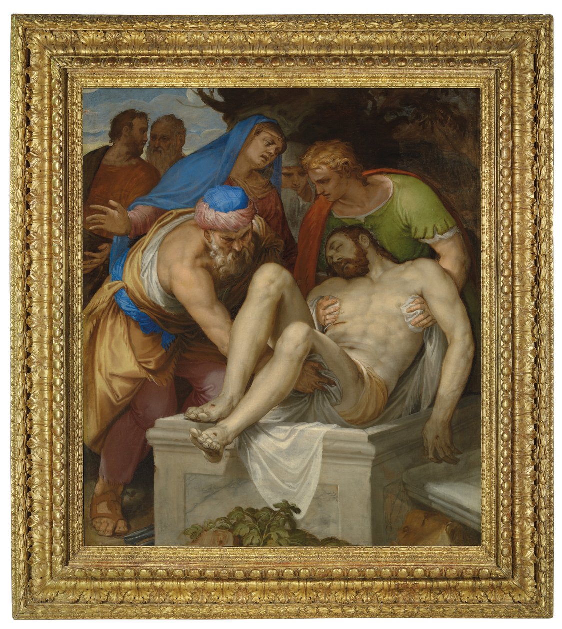 Entombment (tuval üzerine yağlı boya) by Giambattista Farinati