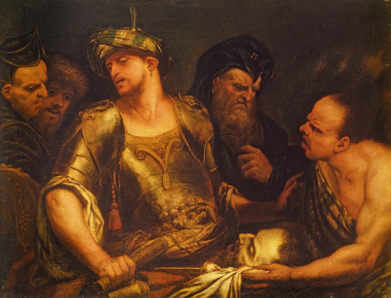 Cellat, Vaftizci Yahya'nın Başını Kral Herod'a Sunuyor by Giambattista Langetti