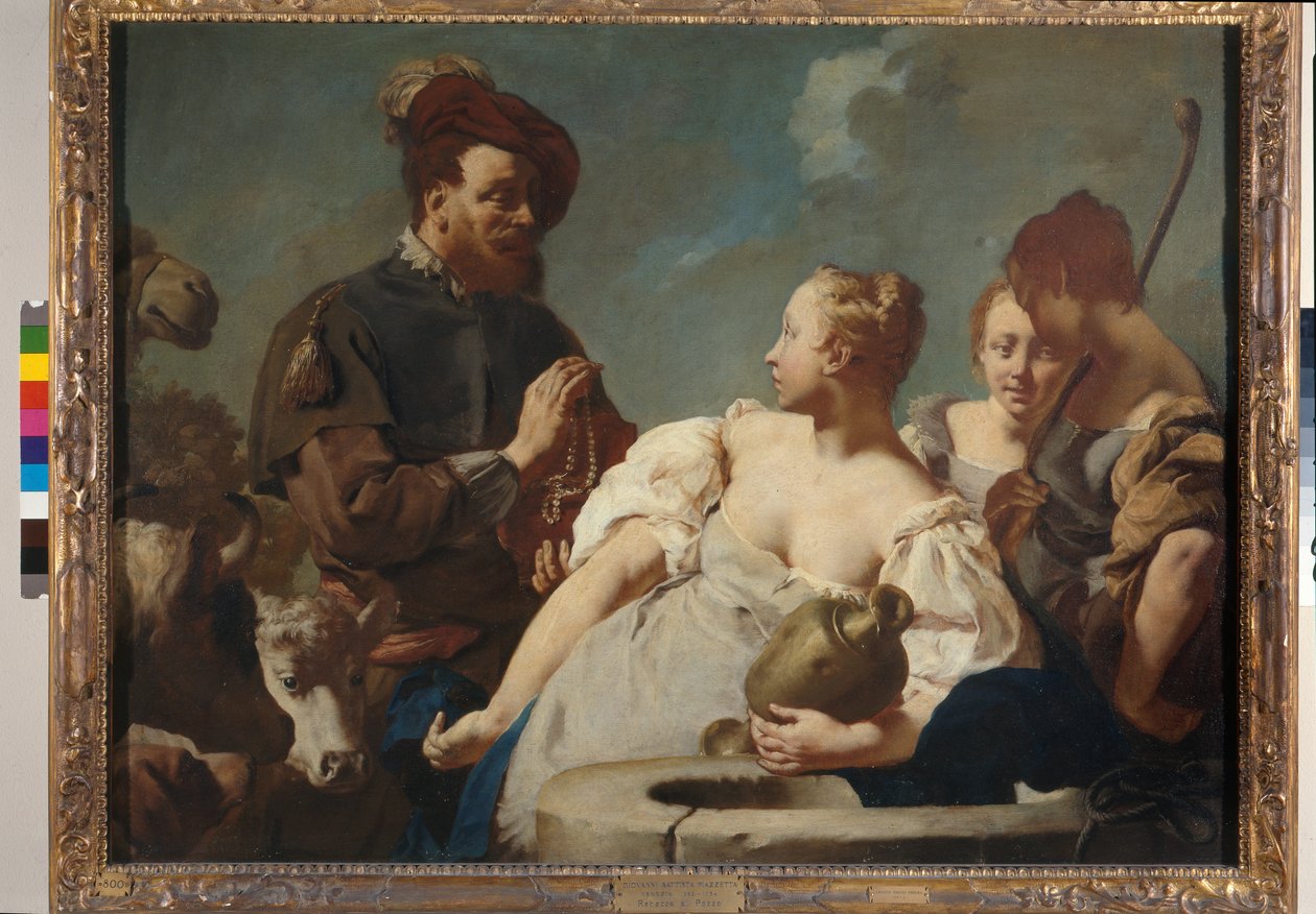 Rebecca ve Eleazar kuyuda by Giambattista Piazzetta
