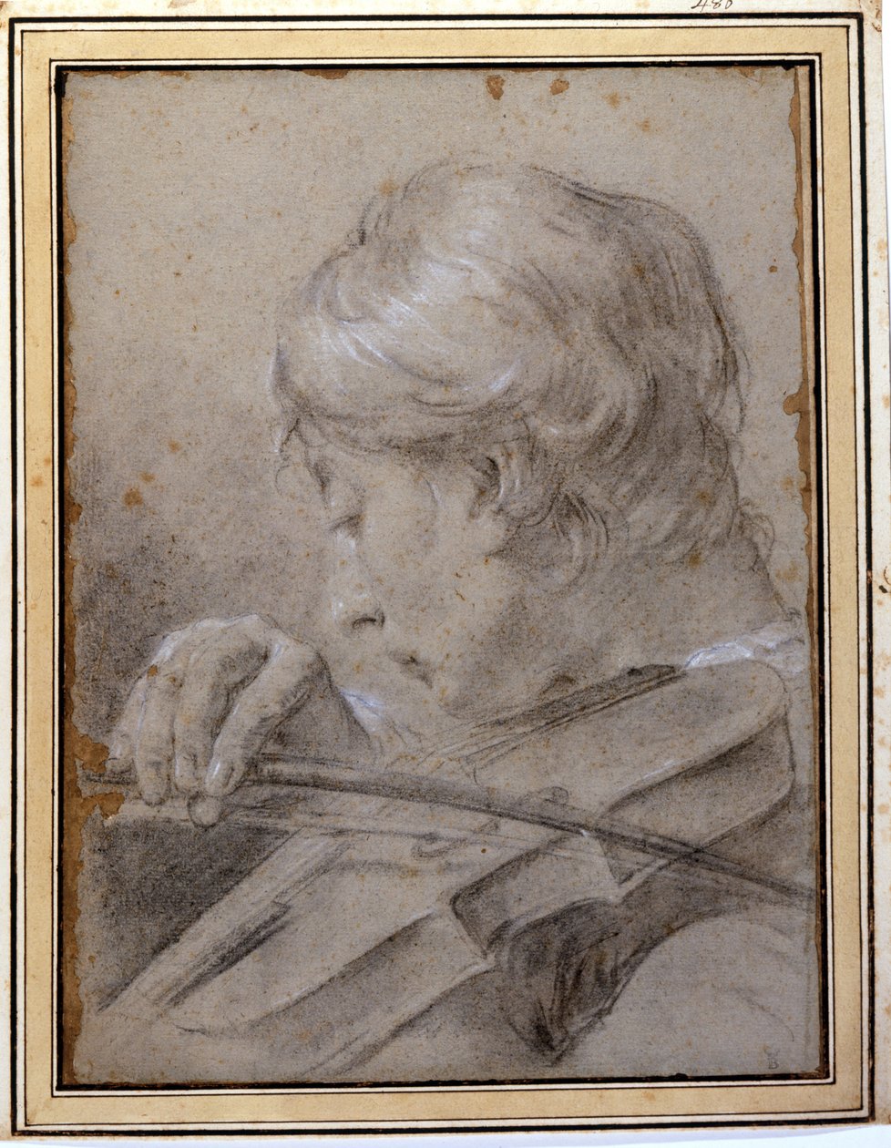 Kemancı. G.P. Piazzetta (1683-1754). Milano, Brera by Giambattista Piazzetta