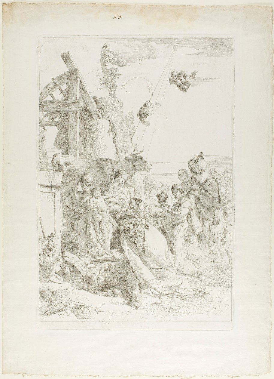 magi'nin hayranlığı by Giambattista Tiepolo