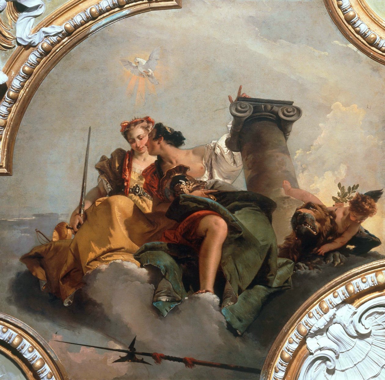 Cesaret ve Adalet, 1744. by Giambattista Tiepolo
