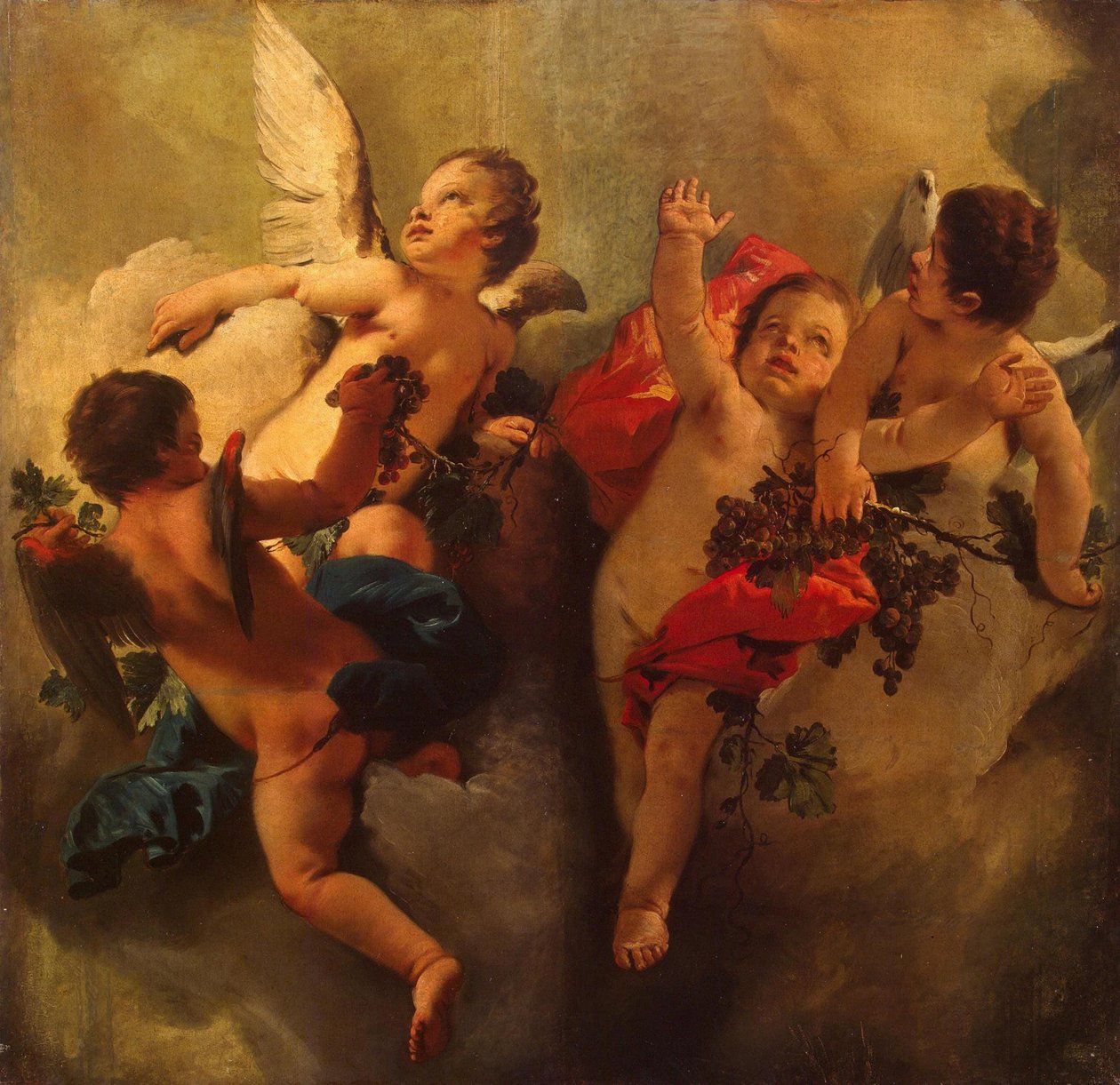 Üzümlü Cupids. Seri Dört Mevsim, 1740