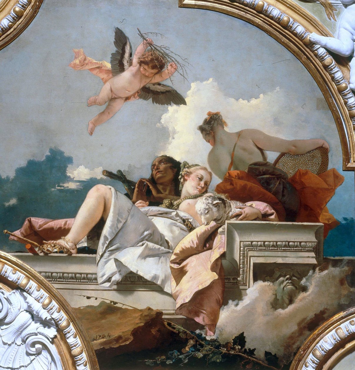Kefaret, alçakgönüllülük ve gerçek, 1744. by Giambattista Tiepolo