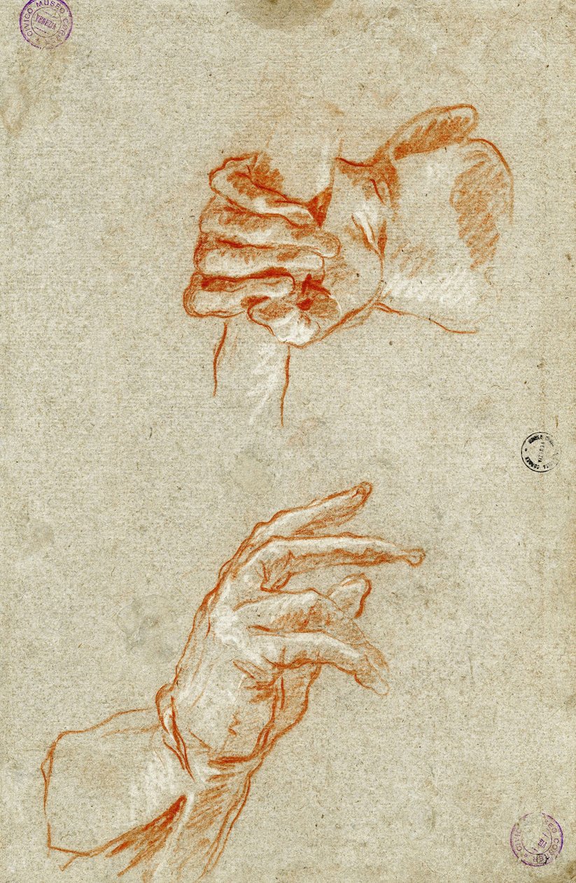 Eller Çalışması. by Giambattista Tiepolo