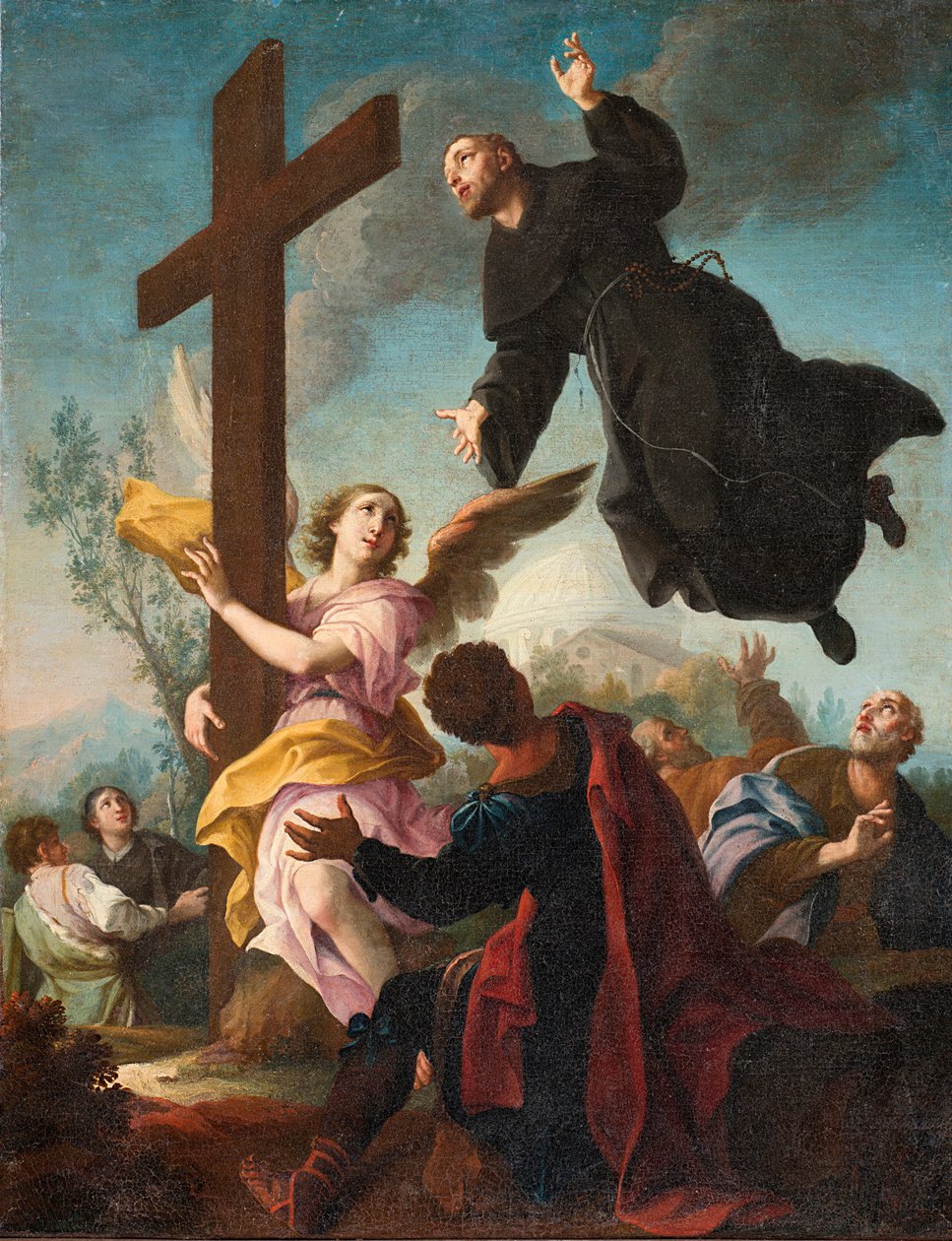 Ecstasy'de Cupertino'lu Aziz Joseph (tuval üzerine yağlı boya) by Giambettino Cignaroli