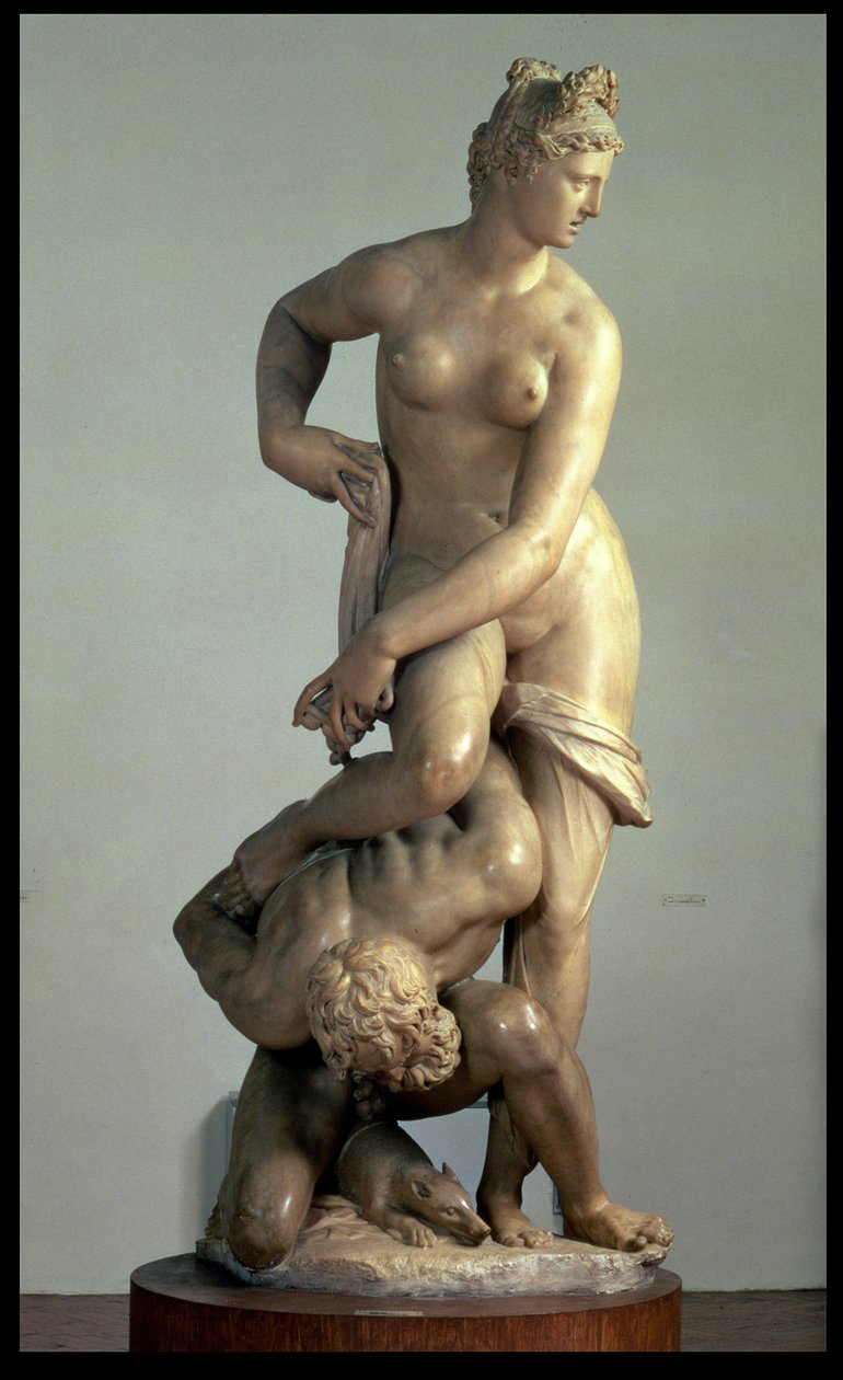 Floransa Pisa'dan Muzaffer (mermer) by Giambologna