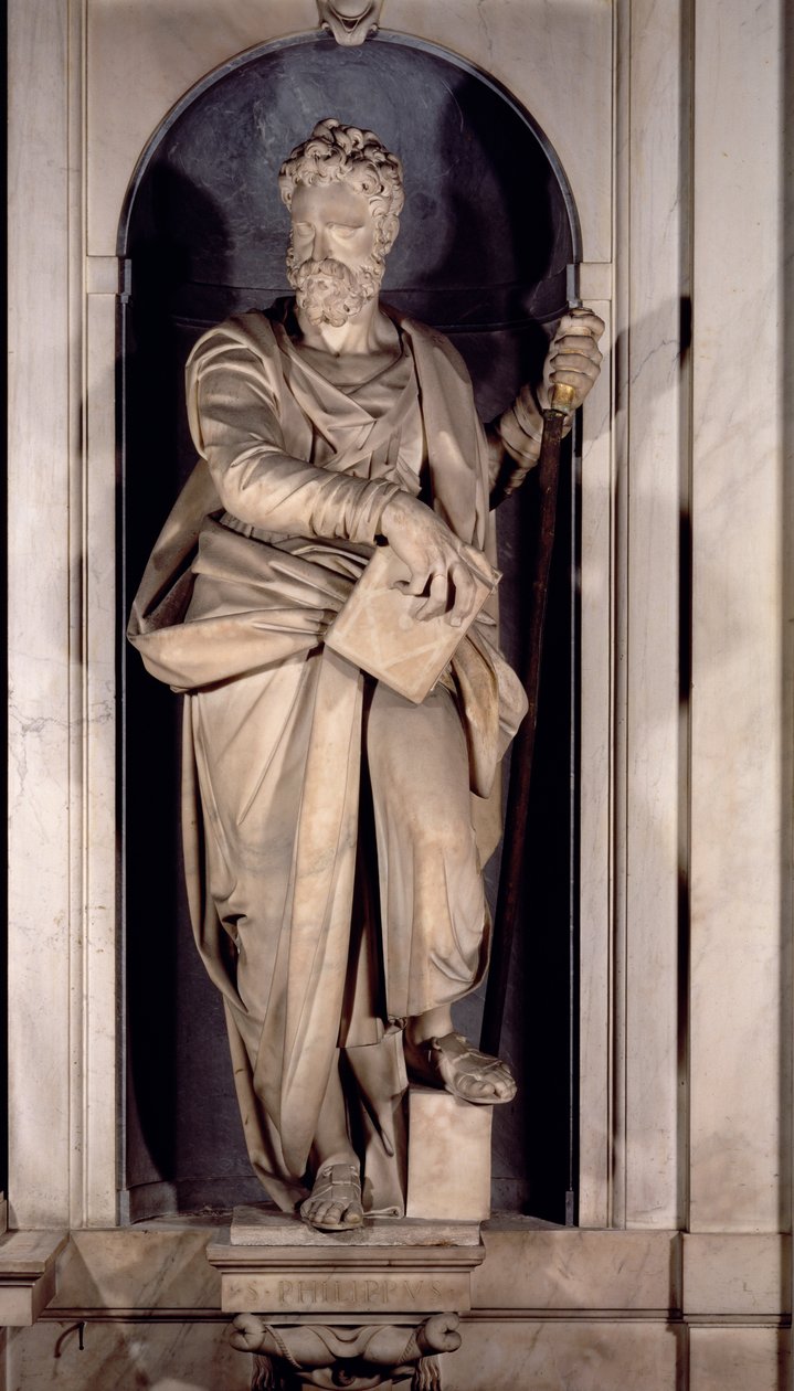 St. Phillip, Salviati şapelinden bir niş (mermer) by Giambologna