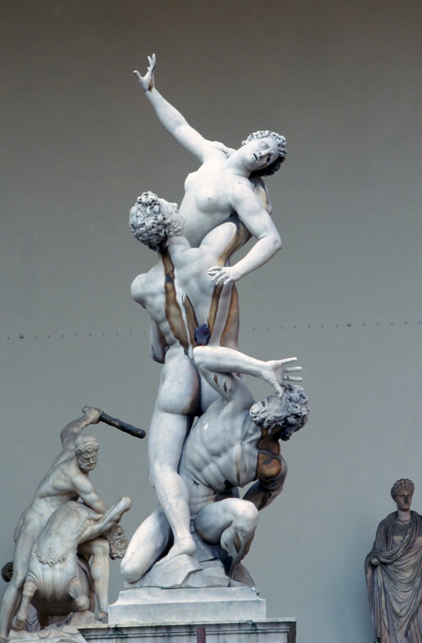 Sabine Kadınlarına Tecavüz, c1583 by Giambologna