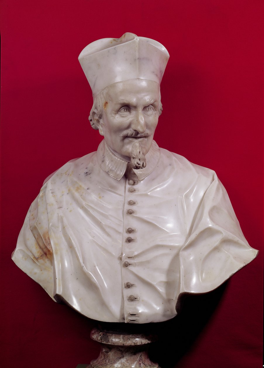 Kardinal Francesco Barberini'nin büstü (mermer) by Gian Lorenzo Bernini
