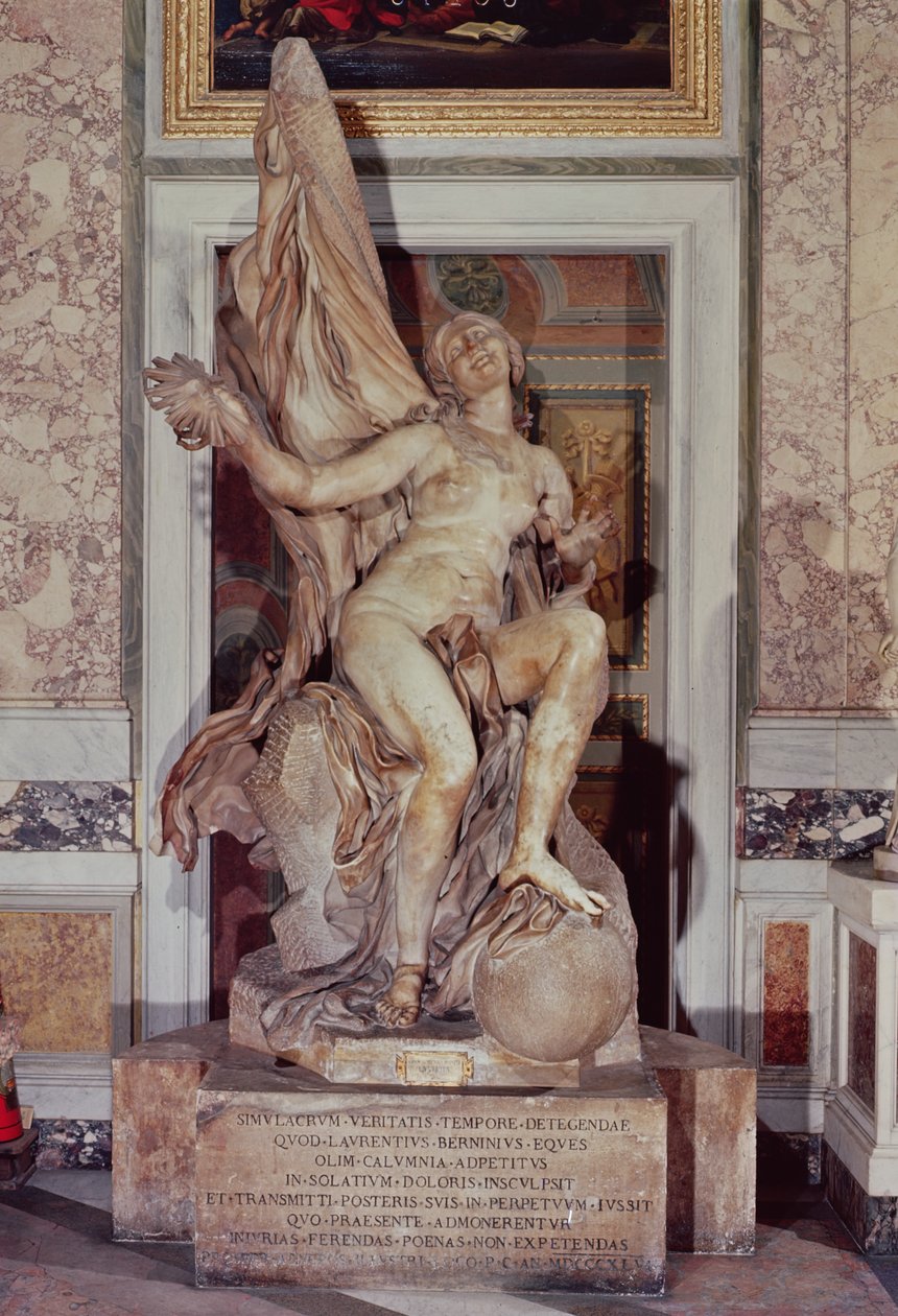 Zamanın Açtığı Hakikat, c.1645-52 (mermer) by Gian Lorenzo Bernini