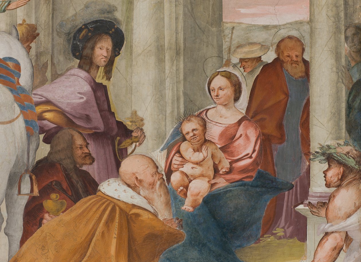 Orta Aave, Beşinci Kuzey Açıklığı, Magi'nin Hayranlığı, Gian Francesco Bembo by Gian Francesco Bembo