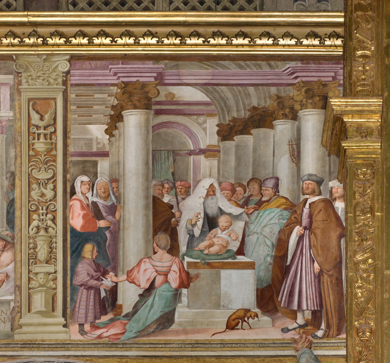 Orta Nef, Beşinci Kuzey Açıklığı, Tapınakta Sunum, Gian Francesco Bembo by Gian Francesco Bembo