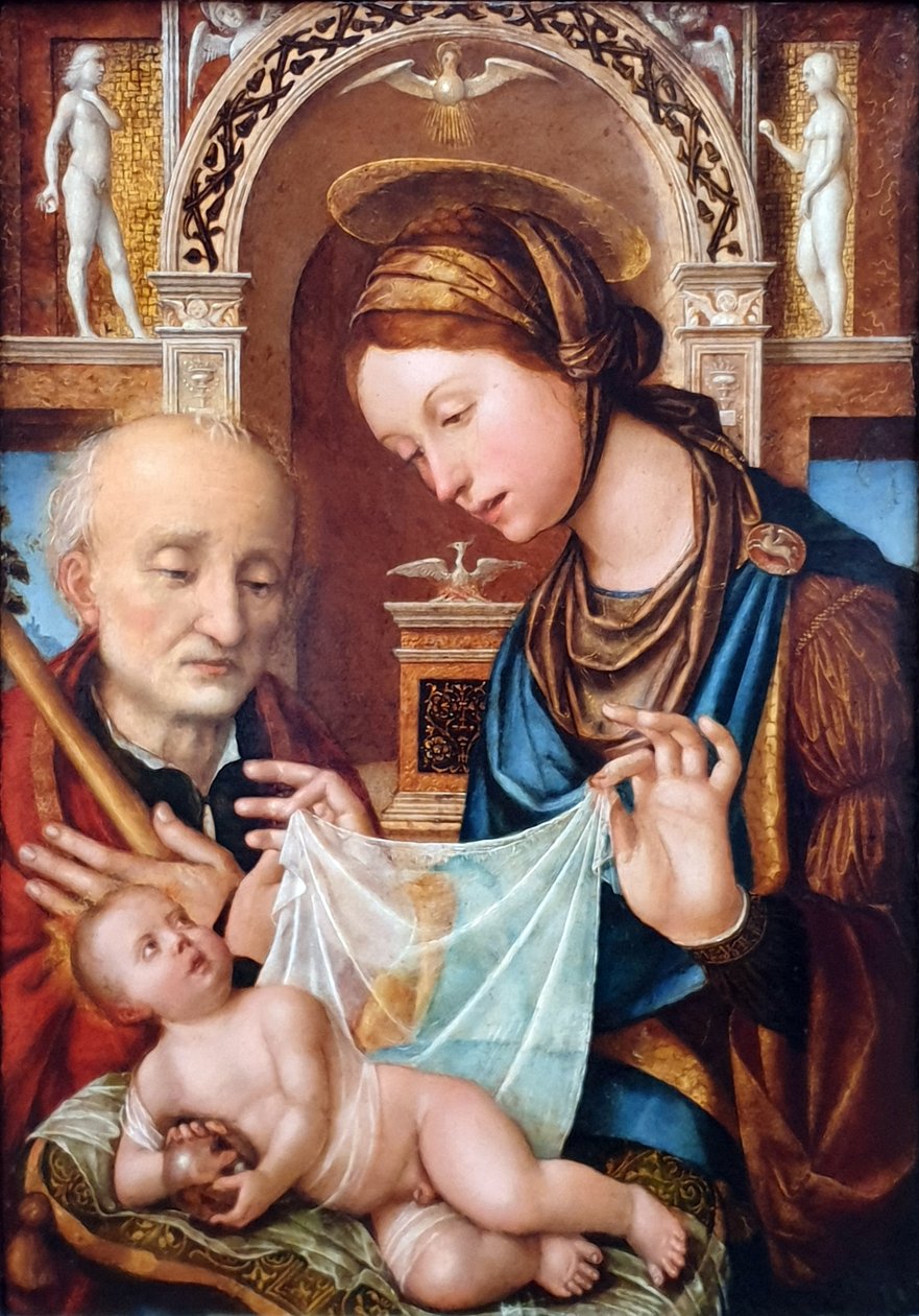 Almanca: Die Heilige Familie Kutsal Aile by Gian-Francesco de Maineri