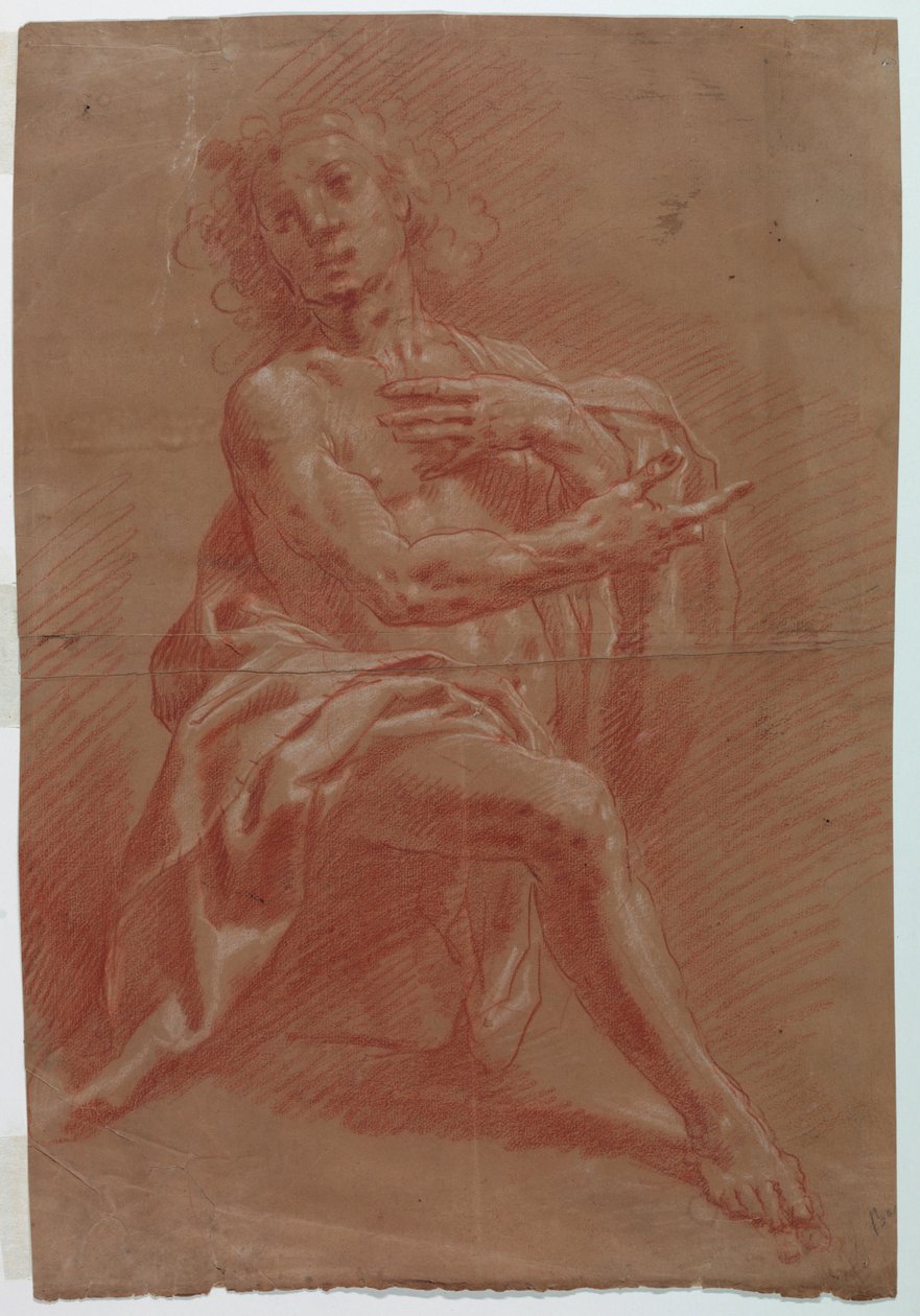 diz çökmüş adam by Gian Giacomo Barbelli