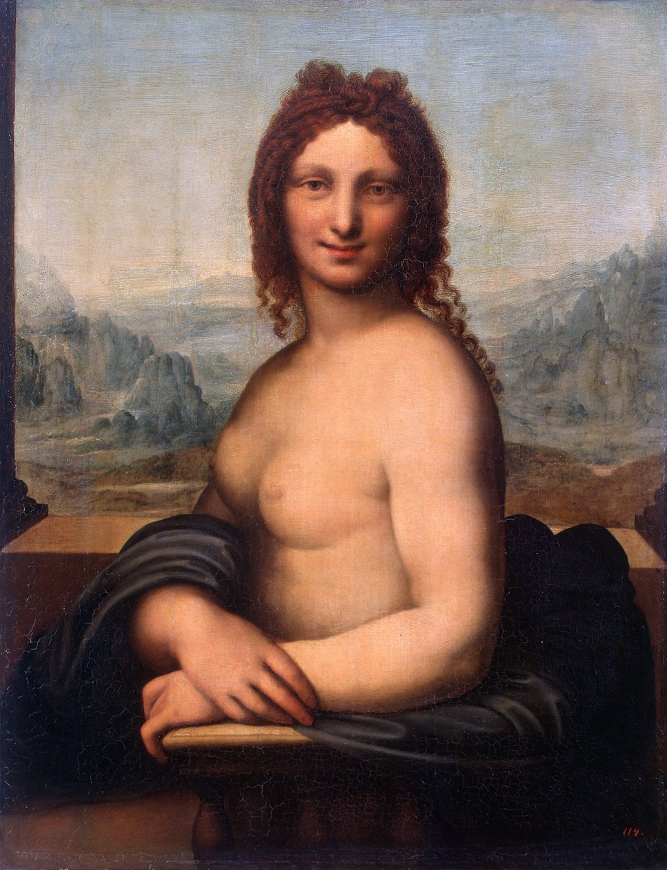 ""Çıplak Bir Kadının Portresi"" (Mona Vanna Veya Monna) Tablosu Gian Giacomo Caprotti (Salai) (1480-1524) Devlet İnziva Yeri, Sankt Petersburg by Gian Giacomo Caprotti