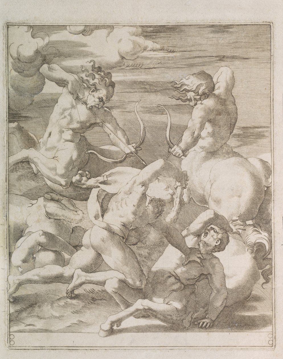 Herkül ve Sentorlar arasındaki savaş, 1527 by Gian Jacopo Caraglio