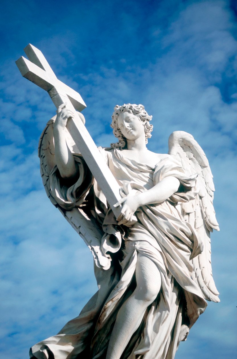 Bir haç taşıyan melek, Ponte St Angelo