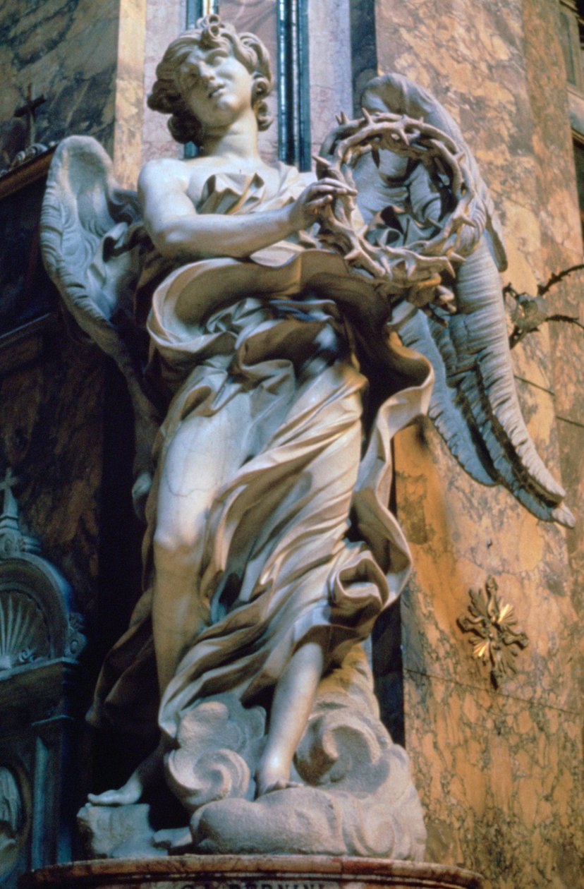 Dikenli Taçlı Melek, 1667-1669 by Gian Lorenzo Bernini