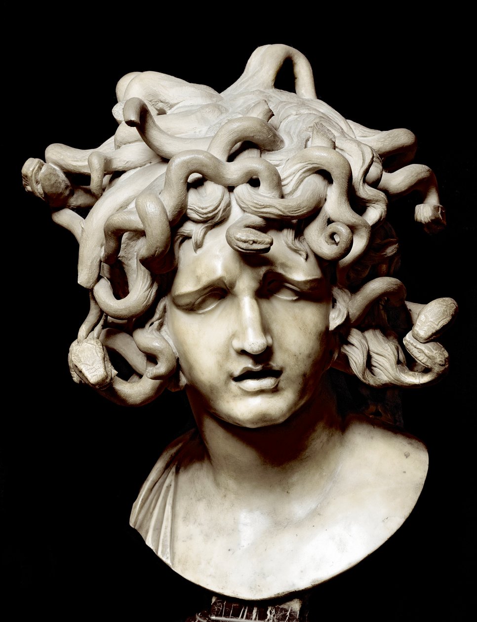Gian Lorenzo Bernini tarafından Medusa Mermer heykel Başkanı by Gian Lorenzo Bernini