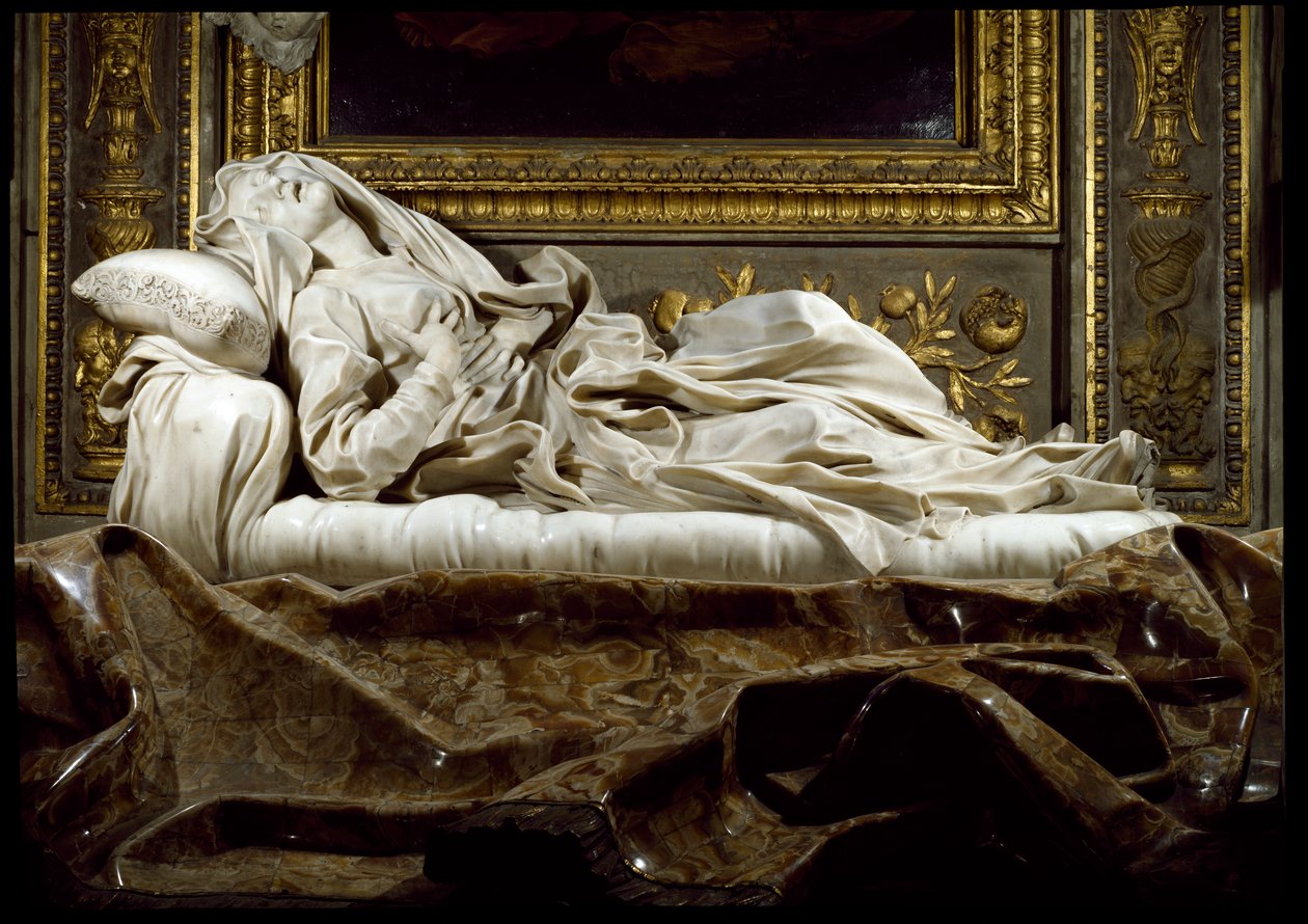 Kutsanmış Ludovica Albertoni Kutsanmış Ludovica Albertoni (1474-1533) vecd içinde temsil edilir. Gian Lorenzo Bernini tarafından Mermer Heykel (1598-1680) 1674 Roma, San Francesco a Ripa Kilisesi by Gian Lorenzo Bernini
