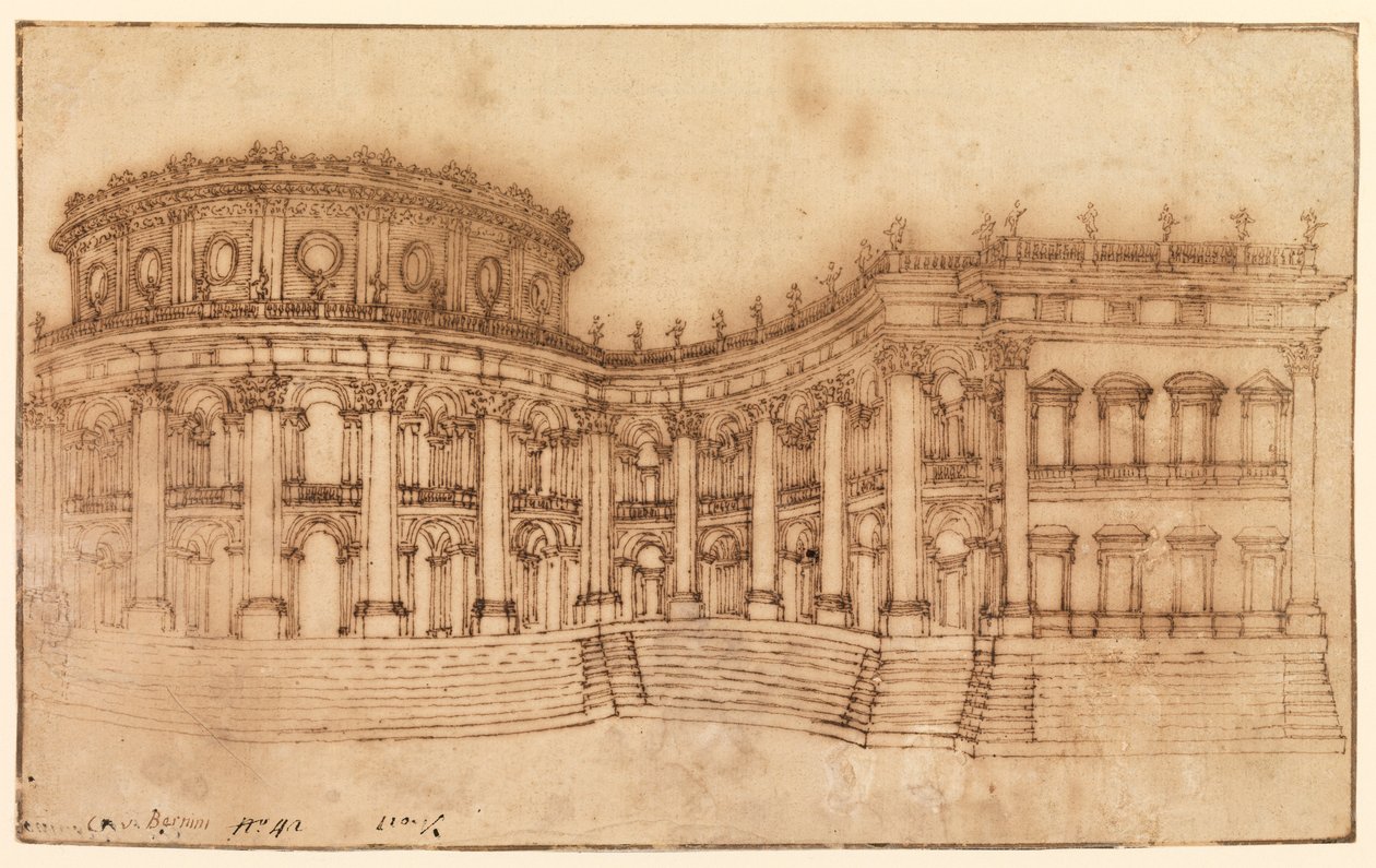 Louvre, doğu cephesi by Gian Lorenzo Bernini