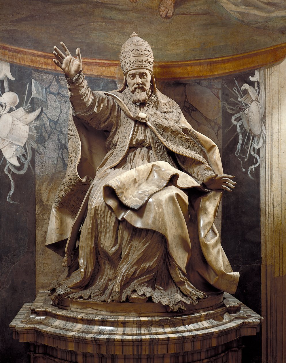 Pope Urban VIII, Gian Lorenzo Bernini (1598-1680) ve yardımcıları, mermer by Gian Lorenzo Bernini