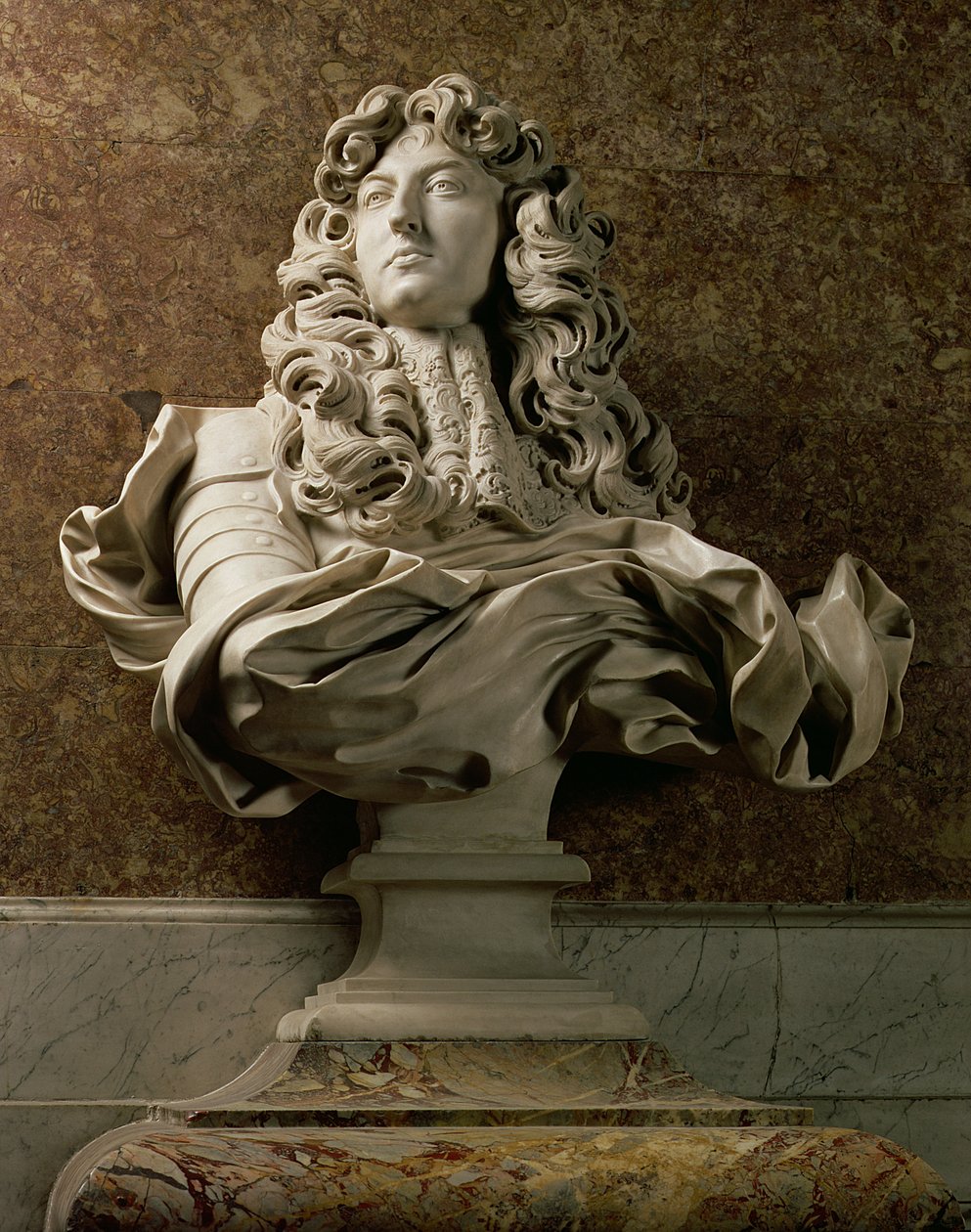 Louis XIV (1638-1715), 1665, (mermer) portre büstü (ayrıca bkz. 154787) by Gian Lorenzo Bernini