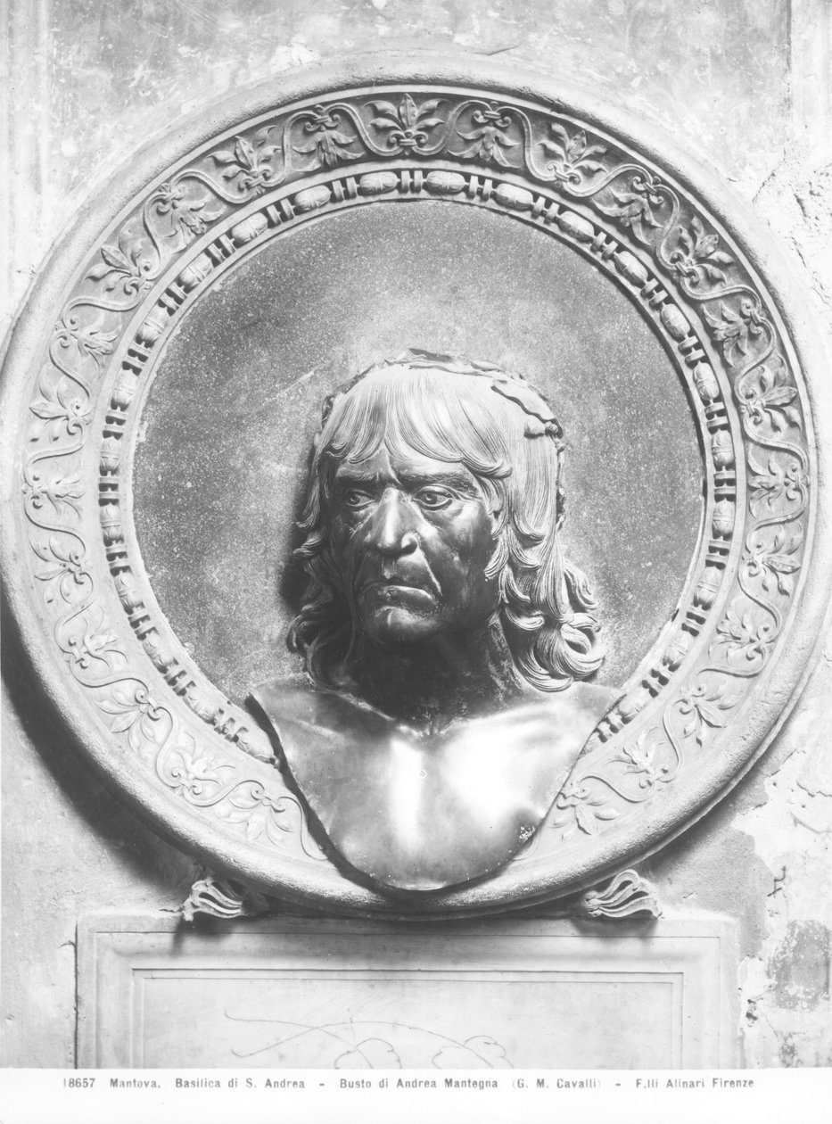 Andrea Mantegna büstü (1431-1506) (bronz) (s/b fotoğraf) by Gian Marco Cavalli