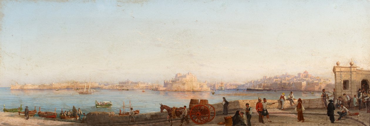 Manoel Adası yakınından Valetta by Giancinto Gianni
