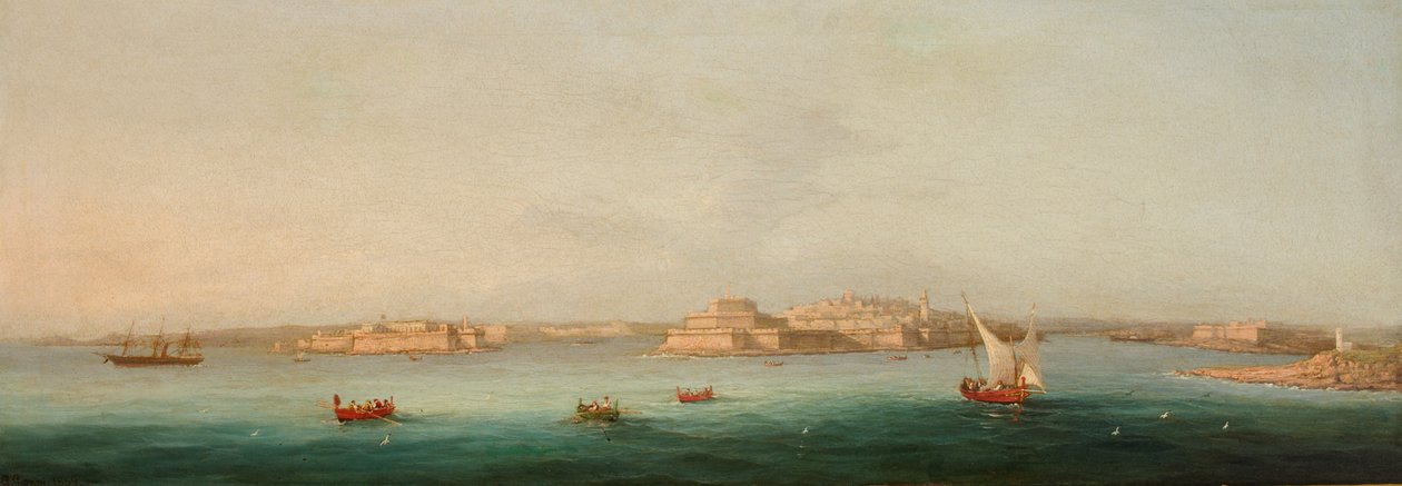 Büyük Liman, Malta, 1869 by Giancinto Gianni