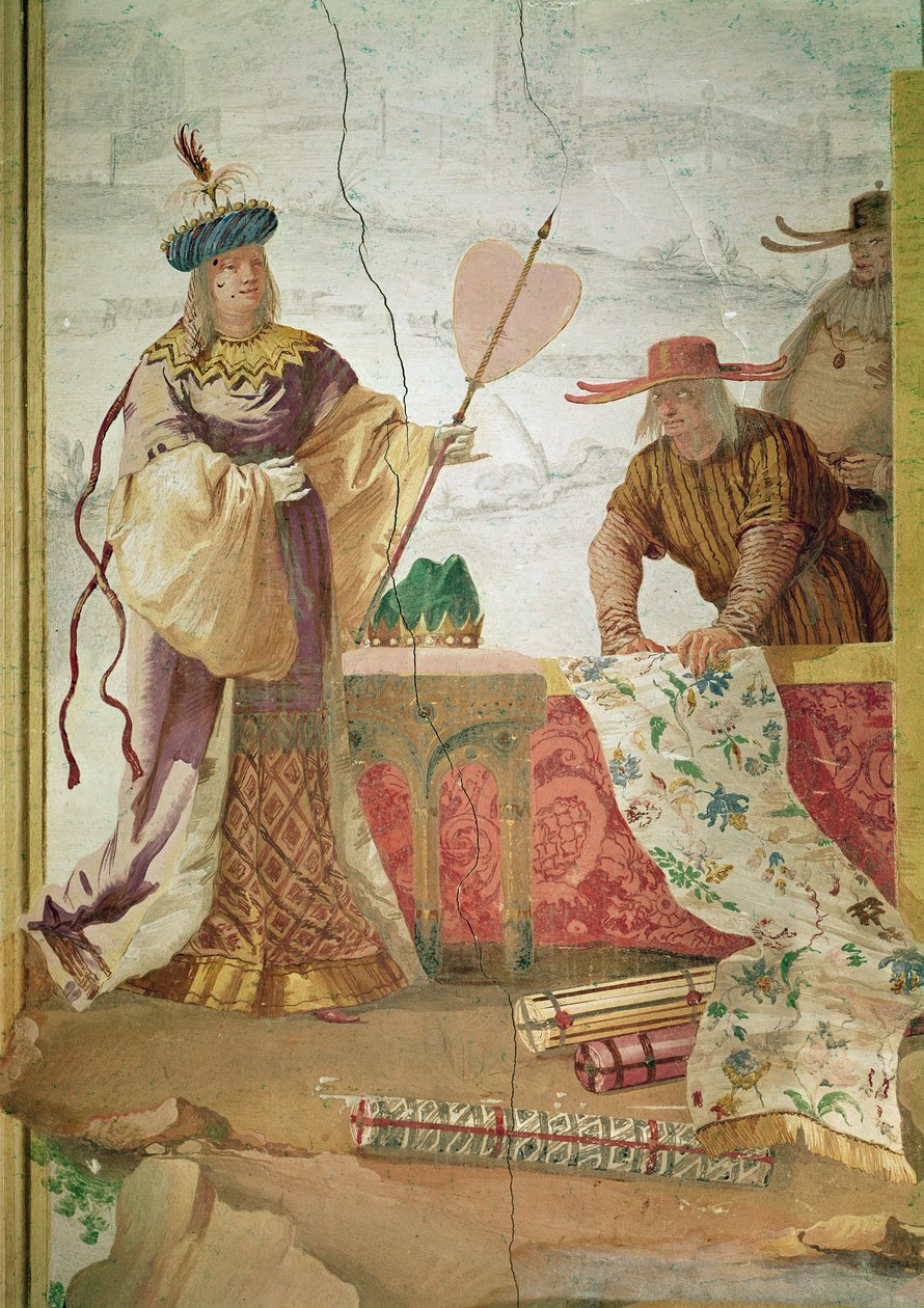 Çinli Kumaş Satıcısı by Giovanni Domenico Tiepolo