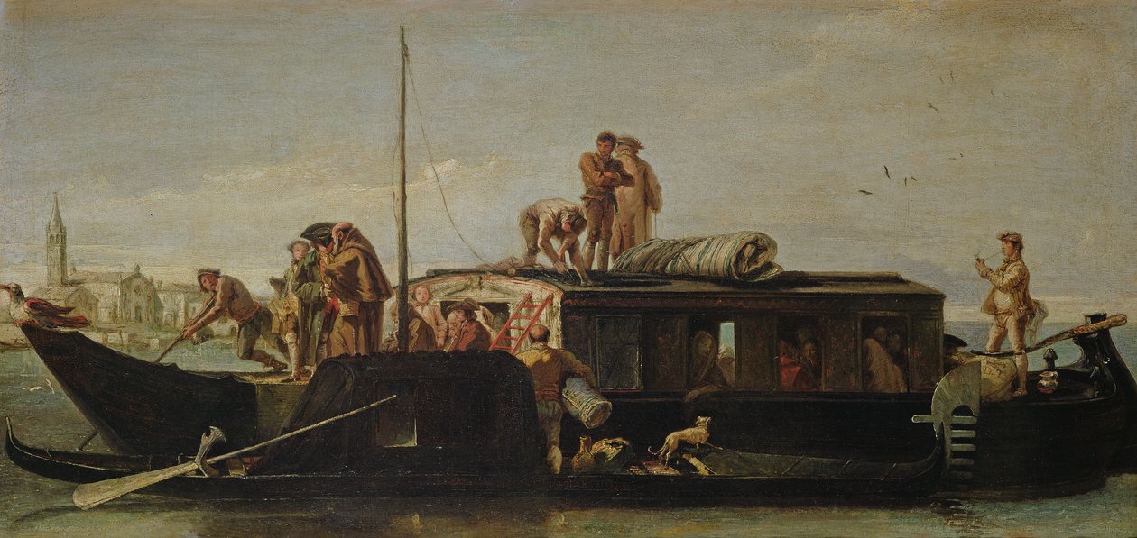 Venedik Karakol Mavnası, 176070 by Giovanni Domenico Tiepolo