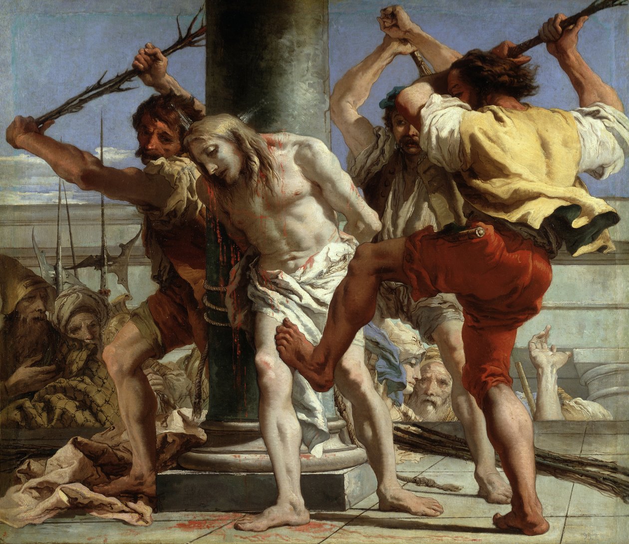Sütundaki İsa, 1772 by Giovanni Domenico Tiepolo