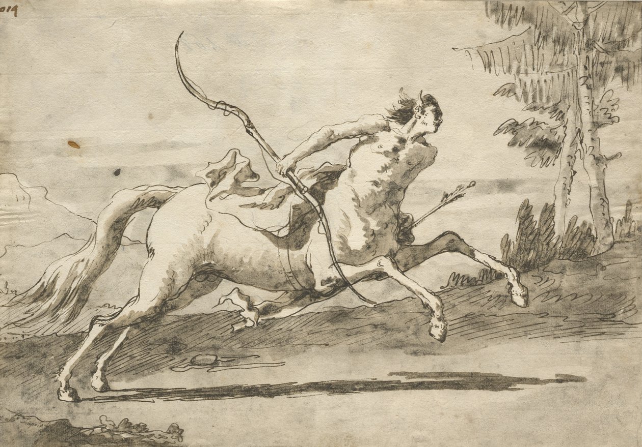 Dört nala koşan Centaur, c.1755-65 by Giovanni Domenico Tiepolo
